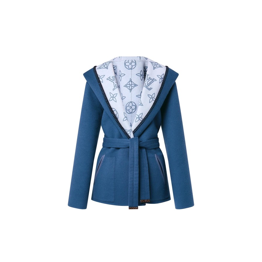 Donna Louis Vuitton Cappotti E Giacche | Cappotto A Vestaglia Lungo Reversibile Con Cappuccio