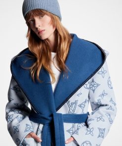 Donna Louis Vuitton Cappotti E Giacche | Cappotto A Vestaglia Lungo Reversibile Con Cappuccio