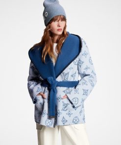 Donna Louis Vuitton Cappotti E Giacche | Cappotto A Vestaglia Lungo Reversibile Con Cappuccio