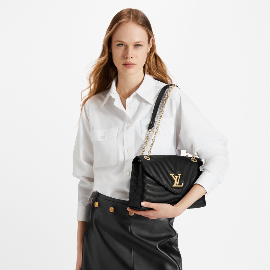 Donna Louis Vuitton Selezione Di Borse In Pelle | Borsa New Wave Chain Gm Nero