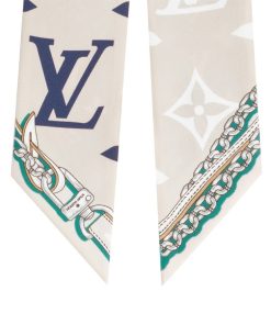 Donna Louis Vuitton Foulard In Seta E Bandeaux | Bandeau Ultimate Monogram Blu Marine