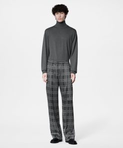 Uomo Louis Vuitton Pantaloni | Pantaloni Morbidi In Misto Seta