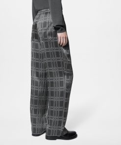 Uomo Louis Vuitton Pantaloni | Pantaloni Morbidi In Misto Seta