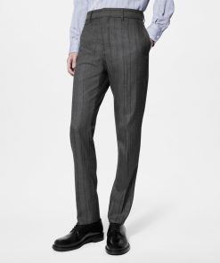 Uomo Louis Vuitton Pantaloni | Pantaloni A Sigaretta In Misto Lana