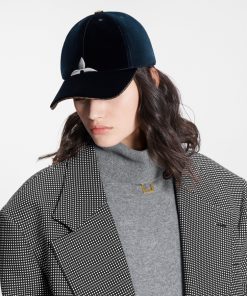 Donna Louis Vuitton Cappelli E Guanti | Cappello Lv Touch Blu Marine