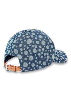 Uomo Louis Vuitton Cappelli E Guanti | Lv X Yk Cappello Denim Pumpkin