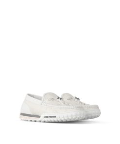 Uomo Louis Vuitton Mocassini | Mocassino Lv Racer Bianco