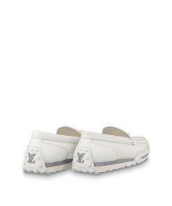 Uomo Louis Vuitton Mocassini | Mocassino Lv Racer Bianco