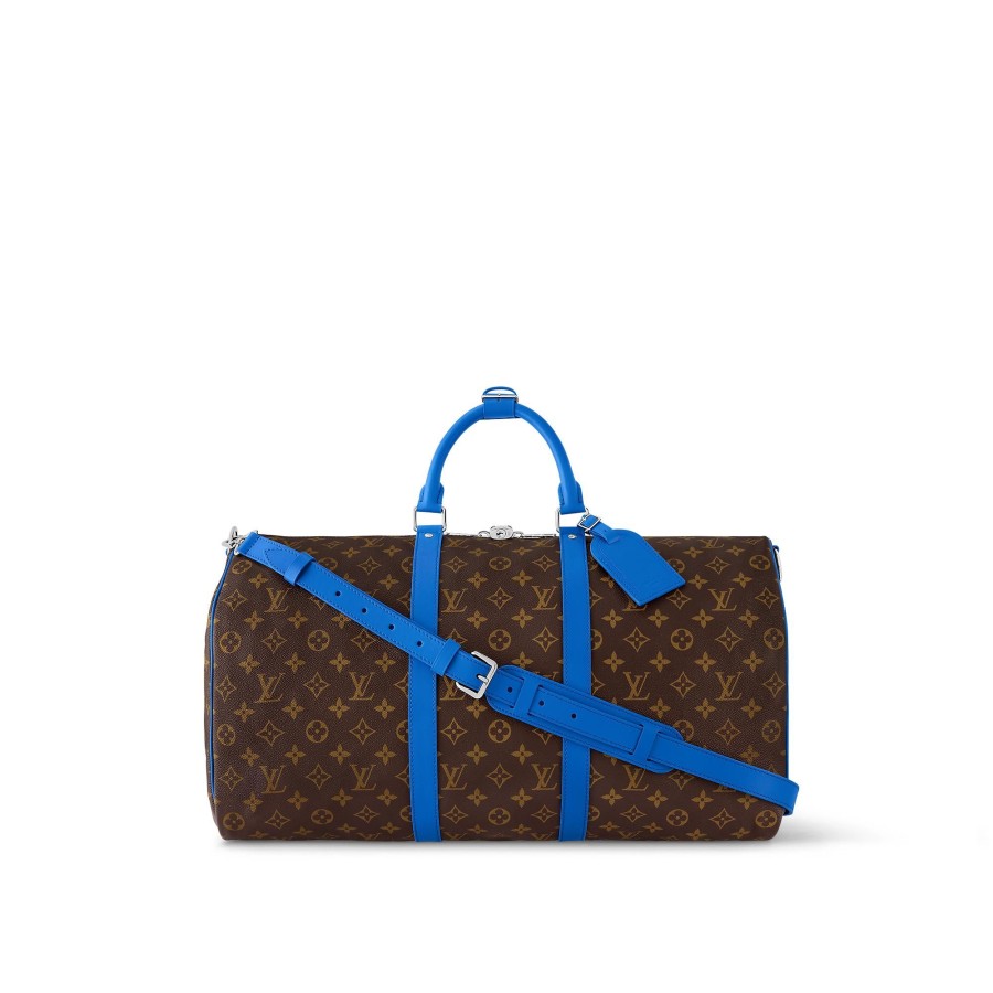 Donna Louis Vuitton Borse Da Viaggio | Keepall Bandouliere 50 Blu Tie-Dye