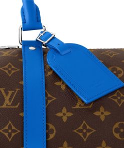 Donna Louis Vuitton Borse Da Viaggio | Keepall Bandouliere 50 Blu Tie-Dye