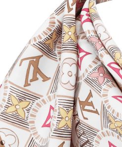 Donna Louis Vuitton Foulard In Seta E Bandeaux | Foulard Monogram Tiles 70