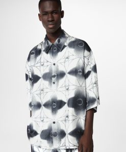 Uomo Louis Vuitton Camicie | Camicia Morbida A Maniche Corte Con Bottoni