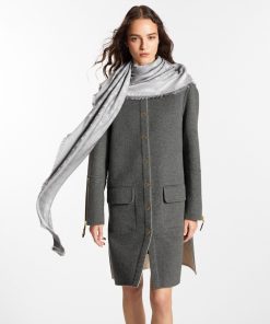 Donna Louis Vuitton Scialli E Stole | Scialle Monogram Denim Grigio Perla