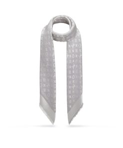 Donna Louis Vuitton Scialli E Stole | Scialle Monogram Denim Grigio Perla