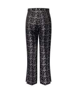 Donna Louis Vuitton Pantaloni | Pantaloni Svasati Con Motivo Astratto In Jacquard Noir