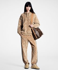 Donna Louis Vuitton Pantaloni | Pantaloni Da Jogging Con Motivo Monogram Toweling