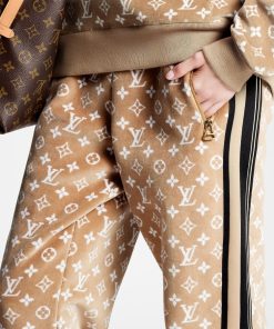 Donna Louis Vuitton Pantaloni | Pantaloni Da Jogging Con Motivo Monogram Toweling