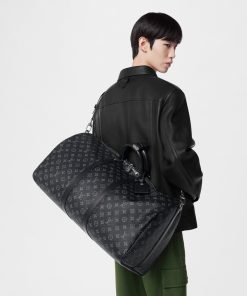 Uomo Louis Vuitton Borse Da Viaggio | Keepall Bandouliere 55