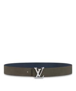 Uomo Louis Vuitton Cinture | Cintura Lv Rays 40 Mm Reversibile Blu Marine