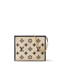 Donna Louis Vuitton Portafogli Con Catenella E Tracolla | Trousse Toilette Con Catenella