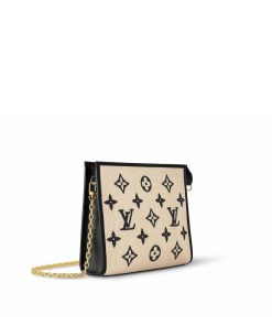 Donna Louis Vuitton Portafogli Con Catenella E Tracolla | Trousse Toilette Con Catenella